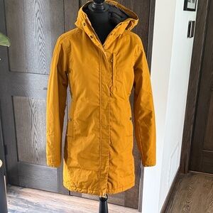 Fjallraven Women's Yellow Hooded Snow Jacket